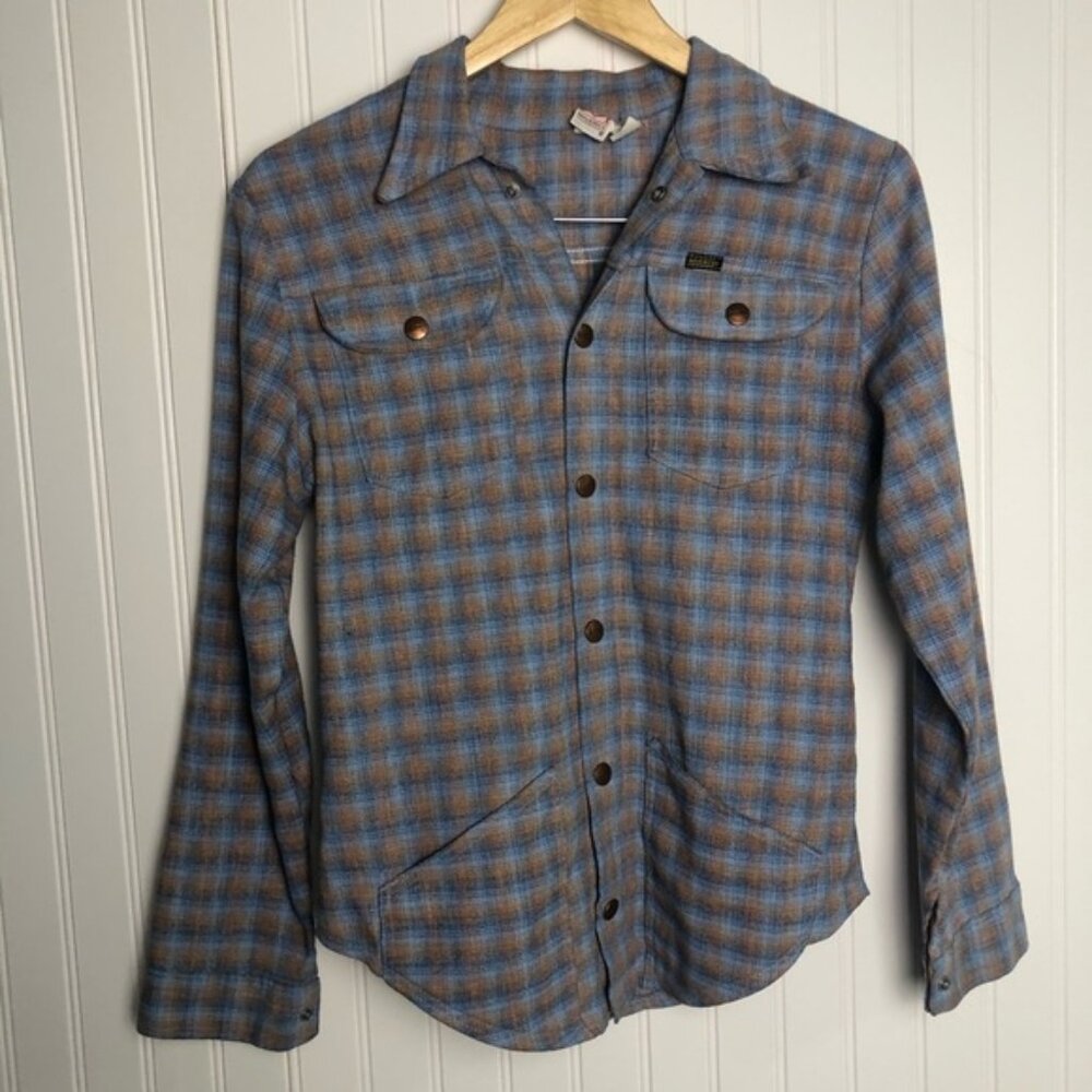Vintage Maverick Plaid Button Up with Pockets